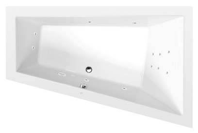 TRIANGL R hydromasážní vana, 180x120x50cm, Attraction Hydro, chrom 20611.3010