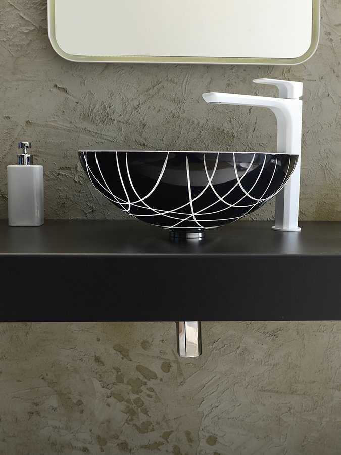 Podložka mezi umyvadlo a desku, výška 10 mm, chrom WP94051