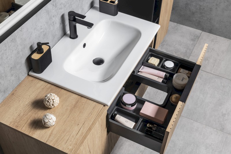 CIRASA STRIP umyvadlová skříňka 69,8x52x46cm, siena CR701-4242S