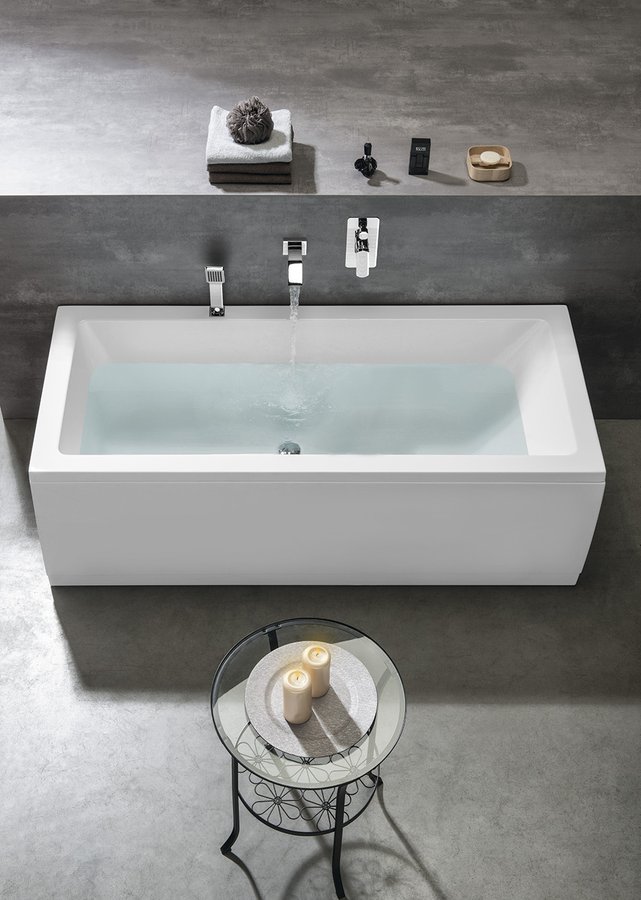 MIMOA obdélníková vana 170x75x39cm, bílá 71709