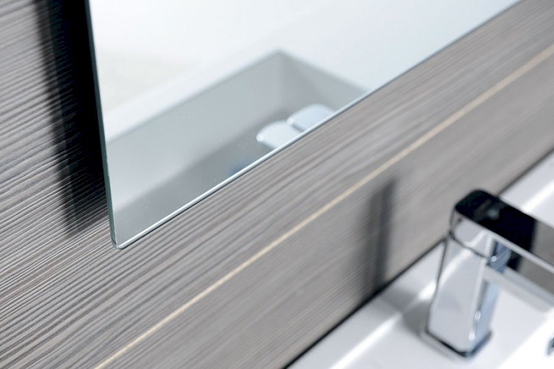 PLAIN zrcadlo s broušenou hranou 60x90cm, zakulacené rohy, CU free 1501-28