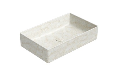 ALTACERAMICA keramické umyvadlo na desku, 60x37cm, mramor/béžová AC30838