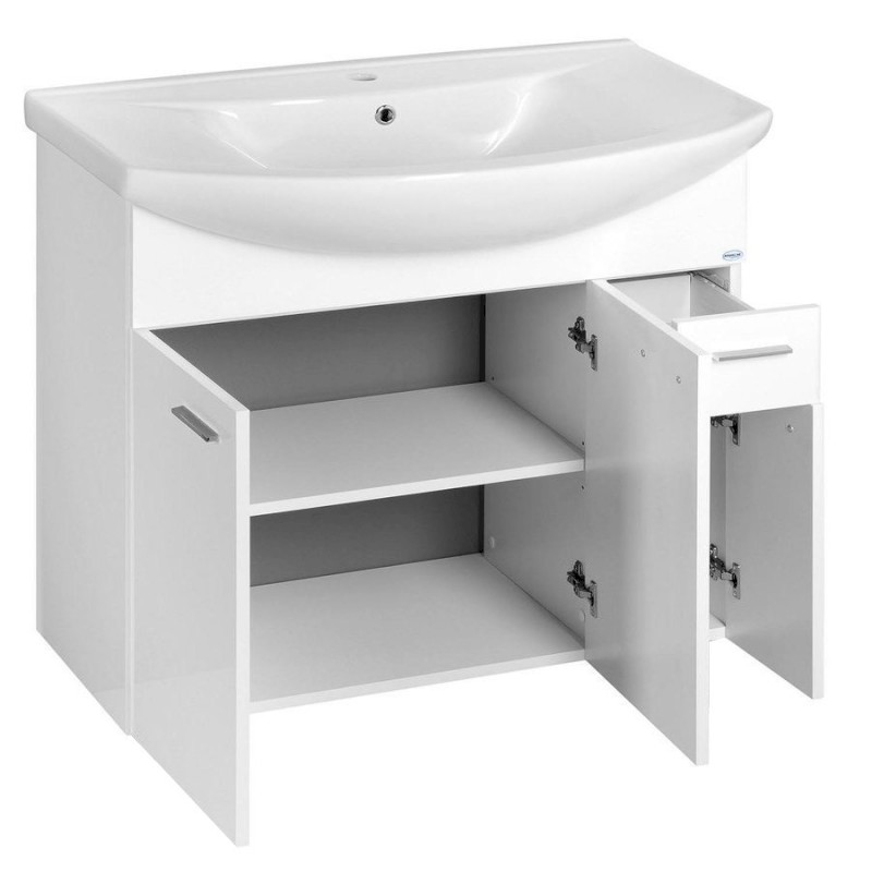 ZOJA umyvadlová skříňka 82,8x74x34,3cm, bílá 51083A