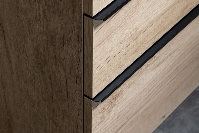 SITIA umyvadlová skříňka 56,4x70x44,2cm, 2xzásuvka, dub alabama SI060-2222