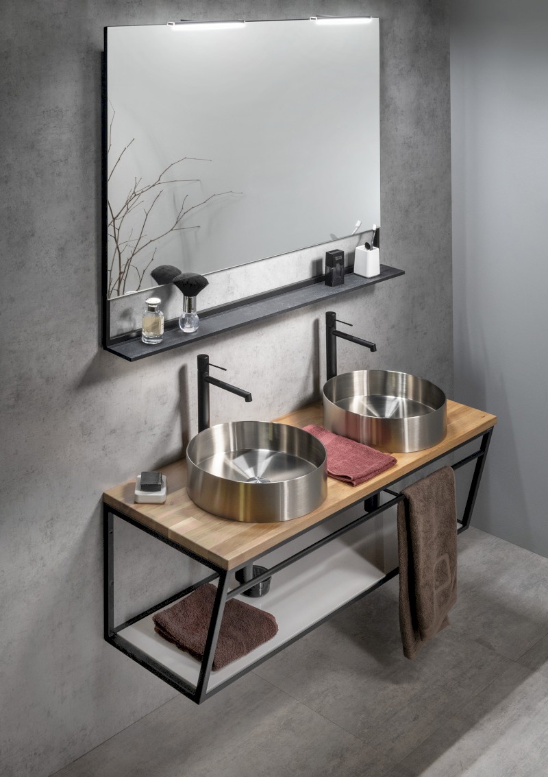 SKA konzole s policí 1200x400x460mm, bílá mat SKA114