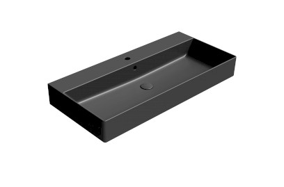 KUBE X keramické umyvadlo 100x47cm, černá mat 9423126