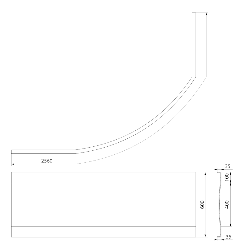 TANDEM L, R panel rohový 96813