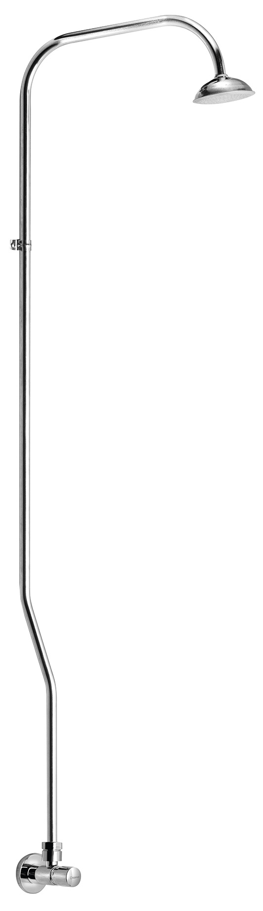Sprchový sloup s tlačným ventilem, chrom TEM400