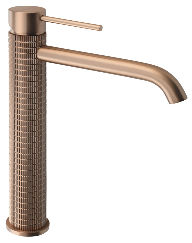 FLAWO stojánková umyvadlová baterie vysoká, měď mat FR678G