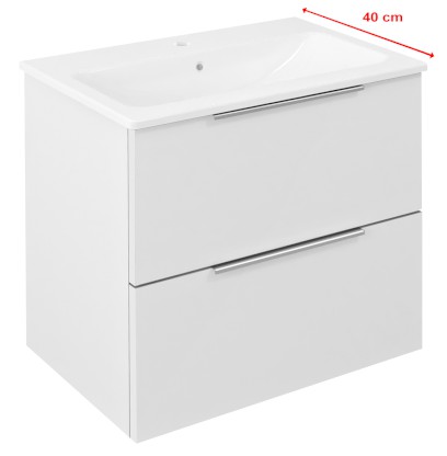 CIRASA umyvadlová skříňka 58x54x39cm, bílá lesk CR592-3030