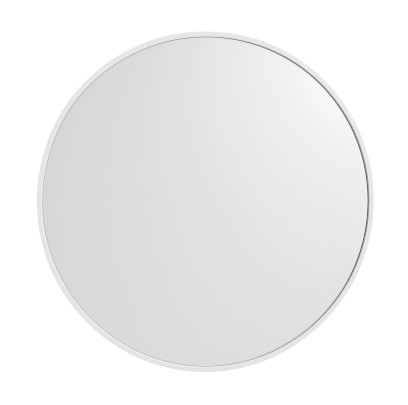 NOTION SLIM kulaté zrcadlo v rámu ø 60cm, bílá mat NT600W