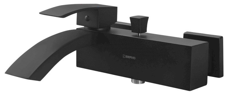 GINKO nástěnná vanová baterie, černá mat 1101-10B