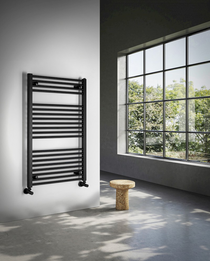 DIRECT otopné těleso s bočním připojením 600x960mm, černá mat ILR96B