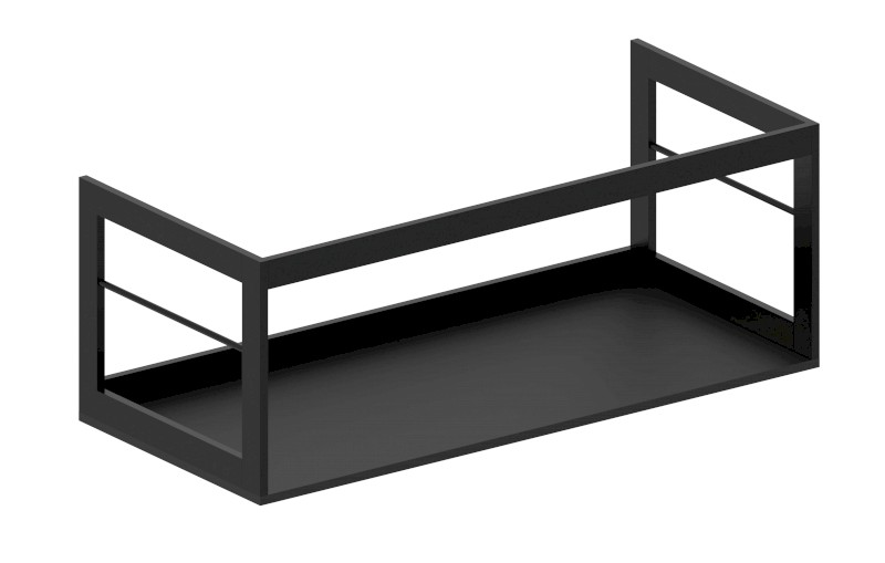 PURA konstrukce pod umyvadlo 102x46cm, černá mat MSP10228