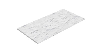 ALTACERAMICA keramická deska 100x2x49cm, 2 otvory pro sifon, mramor/bílá mat AC40335