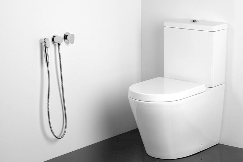 AXAMITE podomítková bidetová baterie, 1 výstup, chrom AX40