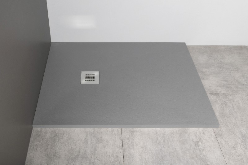 MITIA sprchová vanička z litého mramoru, obdélník 120x90cm, šedá PMS12090