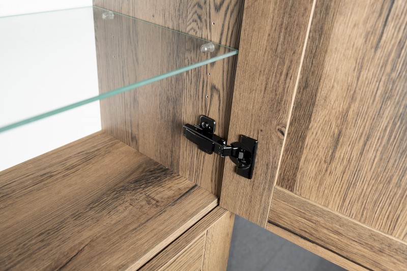 BLUM nábytkový závěs naložený, integr.tlumení, včetně krytek, černý onyx D-71B3550