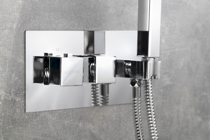 LATUS podomítková sprchová termostatická baterie vč. sprchy, 2/3 výstupy, chrom 1102-45