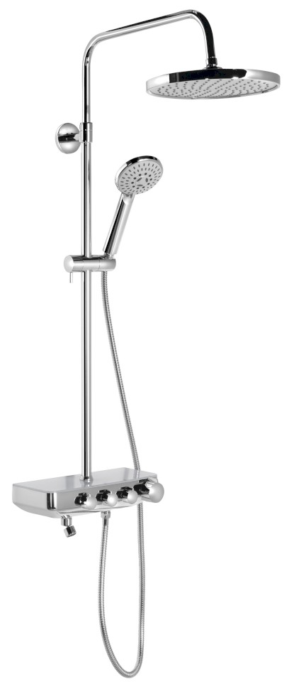 FARRAO sprchový sloup s baterií a napouštěním, chrom SL450