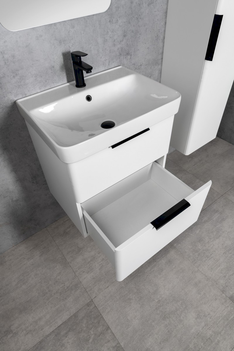 DENEB umyvadlová skříňka 56,5x55x43,5cm, bílá mat DN260