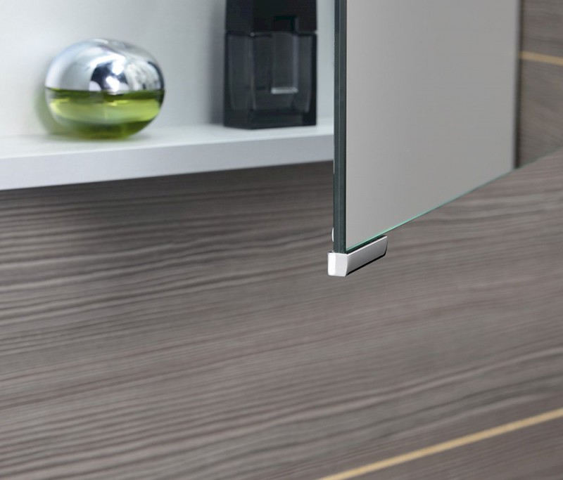 MIRRÓ galerka s LED osvětlením, 100x70x16cm, dub alabama MC100-0022