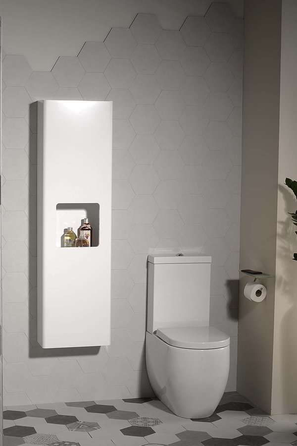 ELLA skříňka vysoká 40x140x20cm, 1x dvířka, levá/pravá, bílá EL400-3030