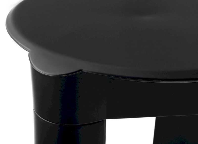 COLORED koupelnová stolička 37x39x37cm, ABS, černá mat A56013