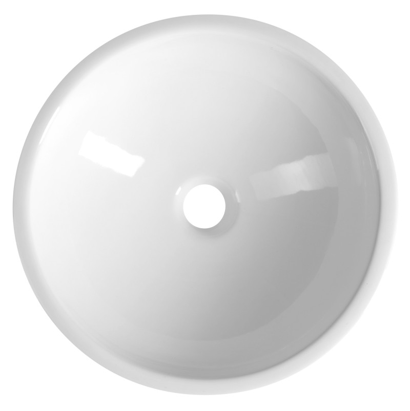 ROLA keramické umyvadlo zápustné, průměr 41cm, bílá NP545