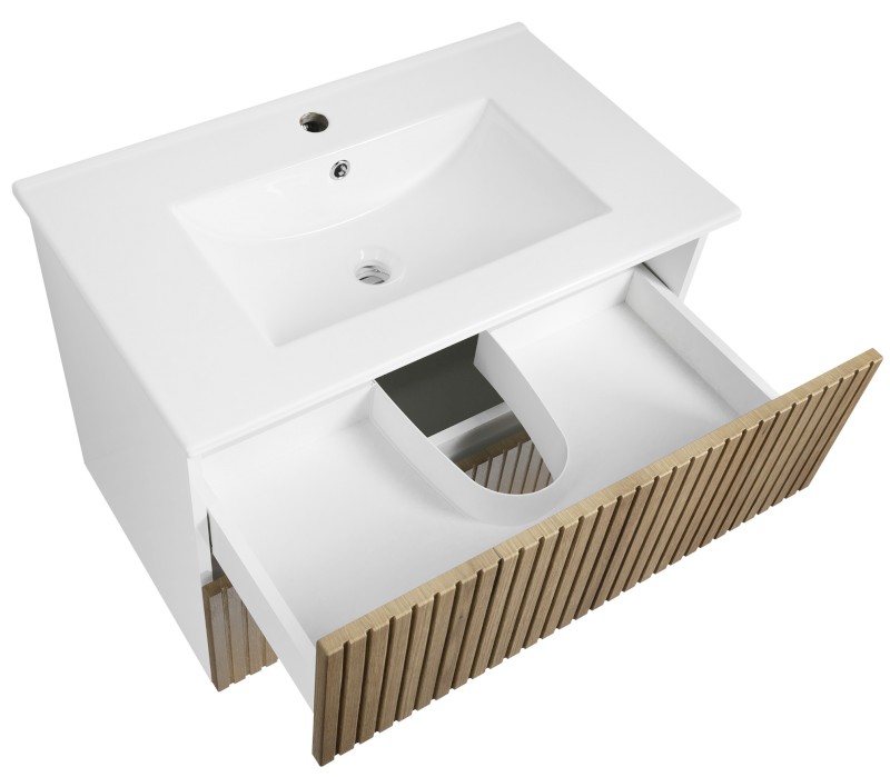 PANEDA STRIP umyvadlová skříňka 74,5x55x45,2cm, dub emporio PN375