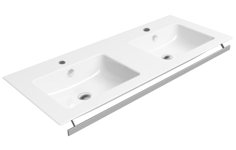 PURA čelní držák ručníků 120cm, chrom PAPRDB120