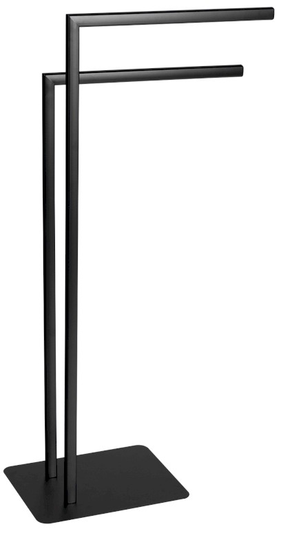 FELIX stojan s držákem ručníků, hranatý, černá mat 133114