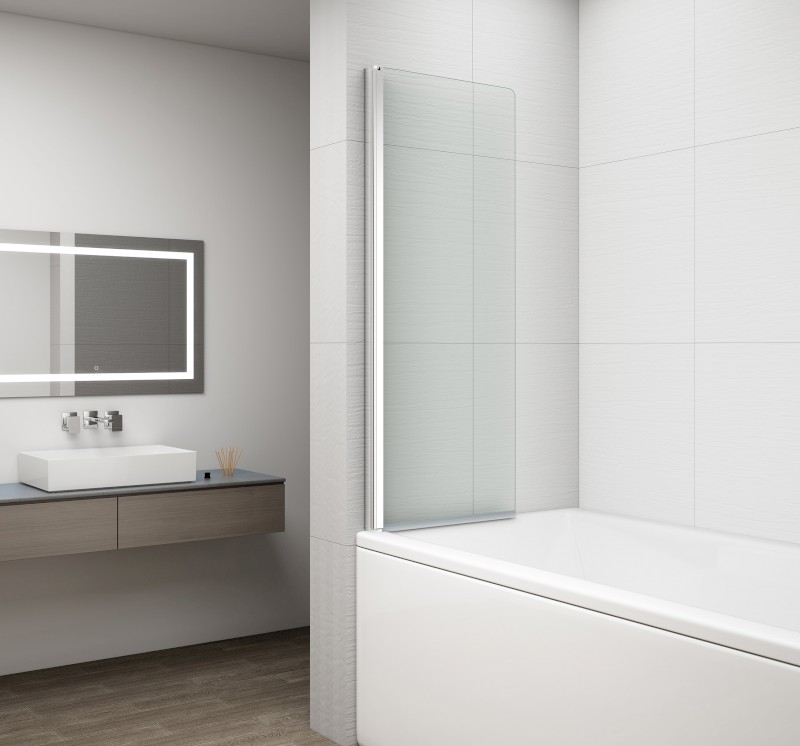 ROTA vanová zástěna otočná 750mm, čiré sklo FA750