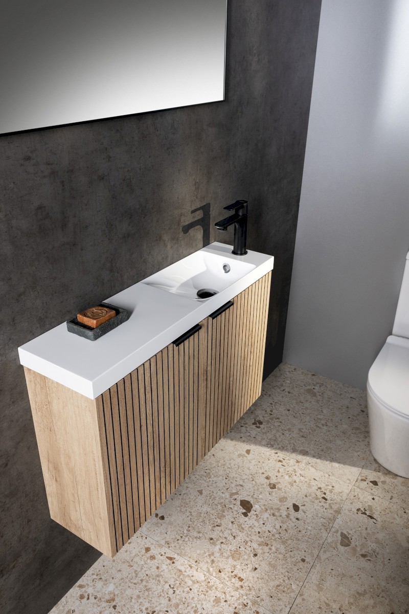 LATUS X STRIP umyvadlová skříňka 39,4x50x22cm, dub alabama LT110-2322