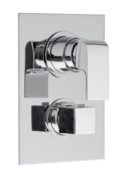 DIMY podomítková sprchová termostatická baterie, 3 výstupy, chrom DM393