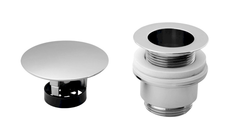 Umyvadlová výpust 5/4“, neuzavíratelná, velká zátka, 30-45mm, chrom 147.555.5