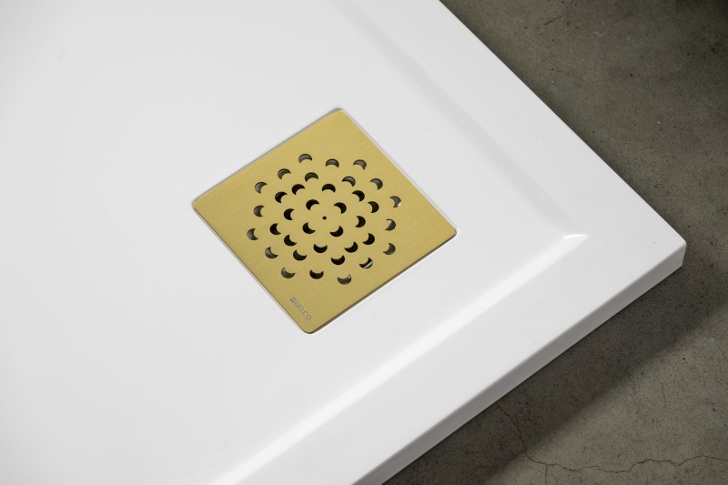 Vaničkový sifon, průměr otvoru 90 mm, DN40, krytka zlato KSM104G-SN90