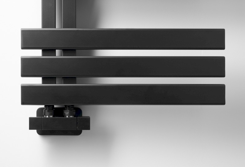 CUBE TWIN připojovací sada ventilů pro středové připojení, černá mat CP581BS