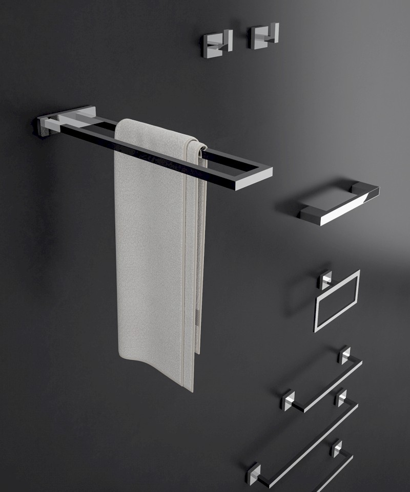 ELBA držák ručníků, chrom A07013