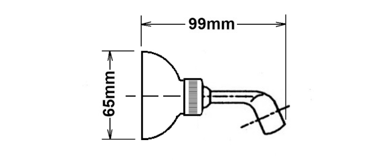 Držák sprchy, otočný, bronz SUP26