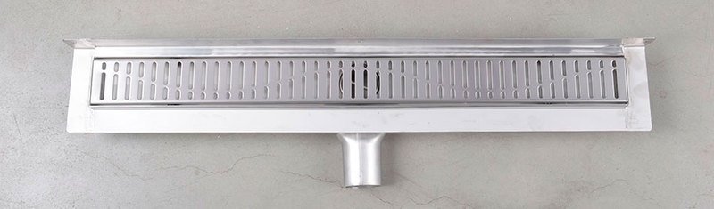 MANUS ONDA nerezový podlahový žlab s roštem, ke stěně, L-1050, DN50 GMO26