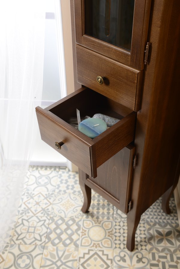 RETRO skříňka vysoká 40x170x36cm, buk, pravá 1662