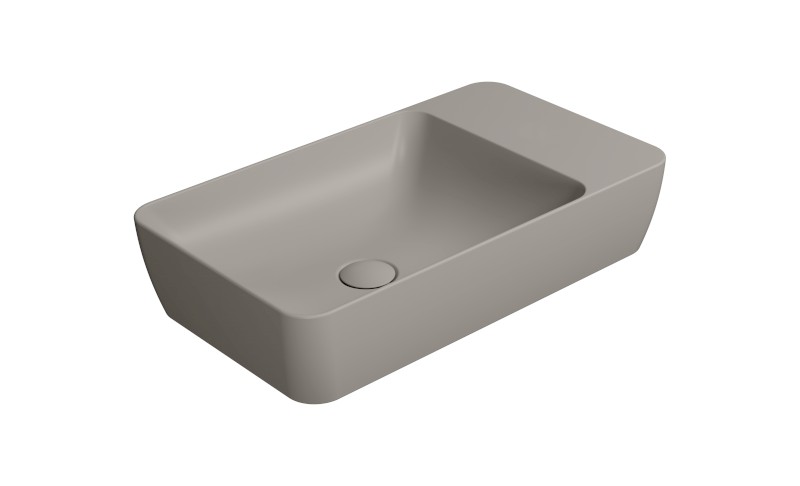 MODO keramické umyvadlo na desku 60x35cm, bez otvoru, tortora mat 9883005