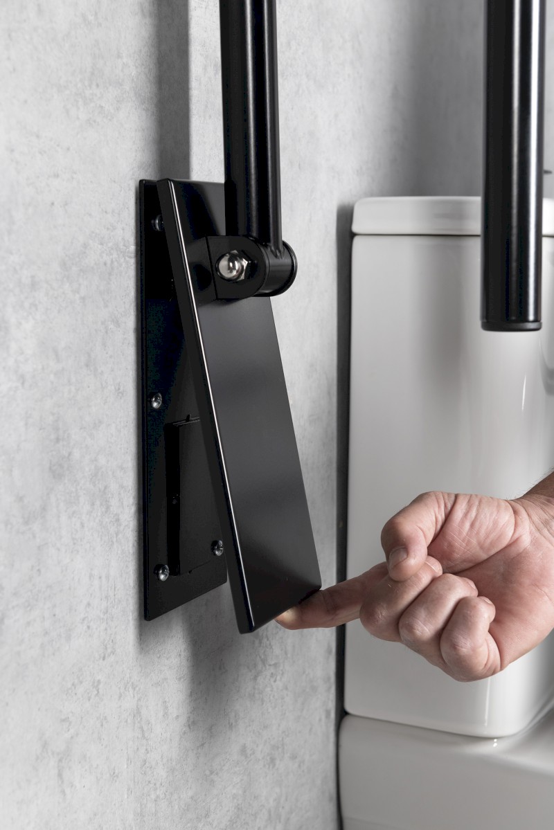 HANDICAP madlo sklopné 813mm, černá mat XH518B