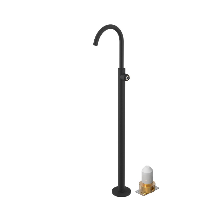 ULTRAMIX tělo umyvadlové baterie s připojením do podlahy, černá mat UT016B-1