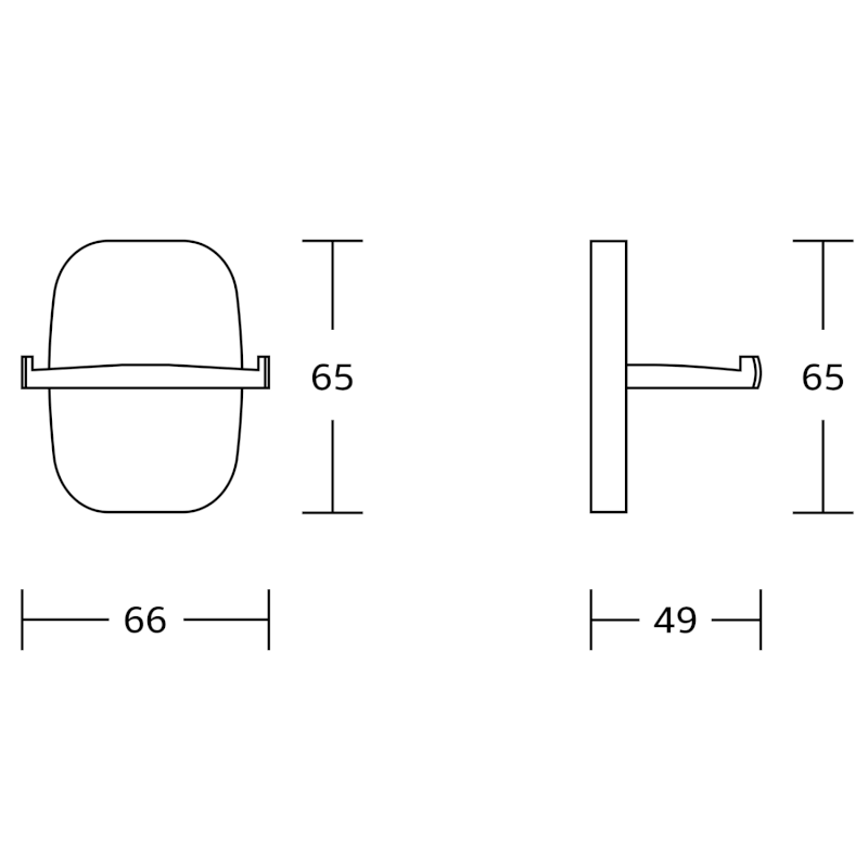 RUMBA dvojháček, chrom RB123