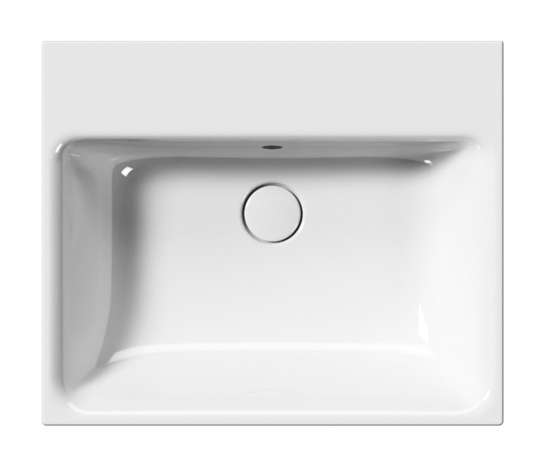 NUBES keramické umyvadlo 60x50cm, bez otvoru, bílá ExtraGlaze 9631011