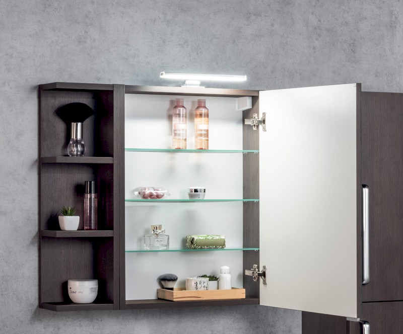 RIWA galerka s LED osvětlením, 60x70x17cm, jilm bardini RIW060-0013