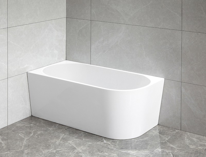 TIBERA L rohová stojící vana, 140x70cm, bílá E1066