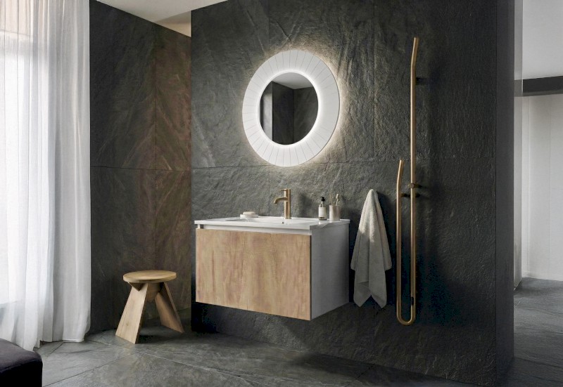 LOREA skříňka spodní dvířková 30x44x51,2cm, pravá/levá, dub alabama/bílá mat LE030-2231